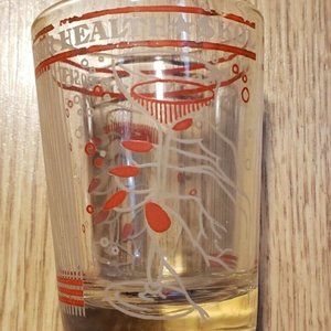 Vintage Shot Glass TO YOUR HEALTH SKOL A VOTRE SANTE PROSIT